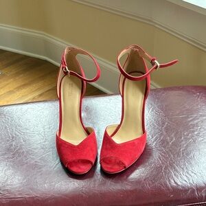 MICHAEL Michael Kors Red Suede Heels
